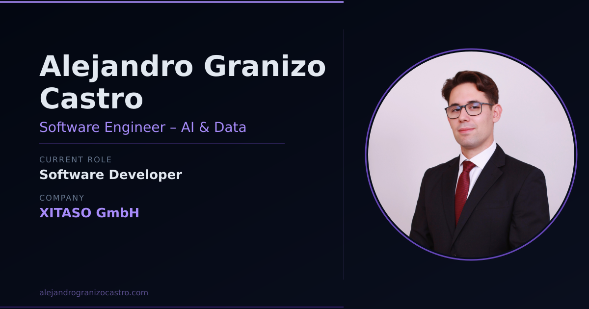 Alejandro Granizo Castro – Software Developer & AI Engineer | AI ...